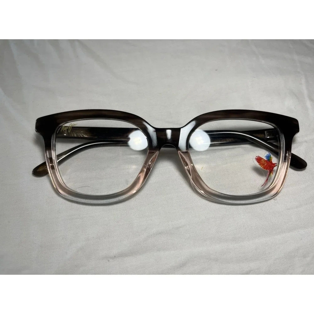 Maui Jim MJO 2206-44 Eyeglasses Crystal Brown Pink Clear Ombre 48-21-145